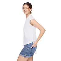 T-shirt à manches chauve-souris avec encolure en V George pour femmes