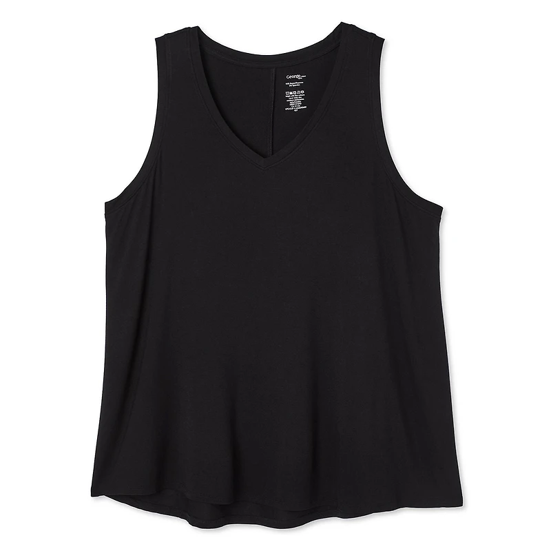 George Women's Plus V-Neckline Swing Tank