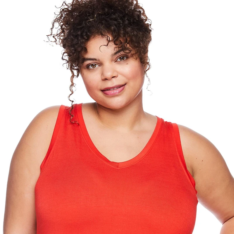 Débardeur drapé à encolure en V George Plus pour femmes