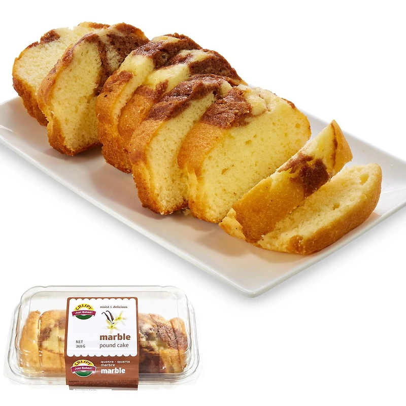 Marble Pound Cake, Sliced Pound Cake