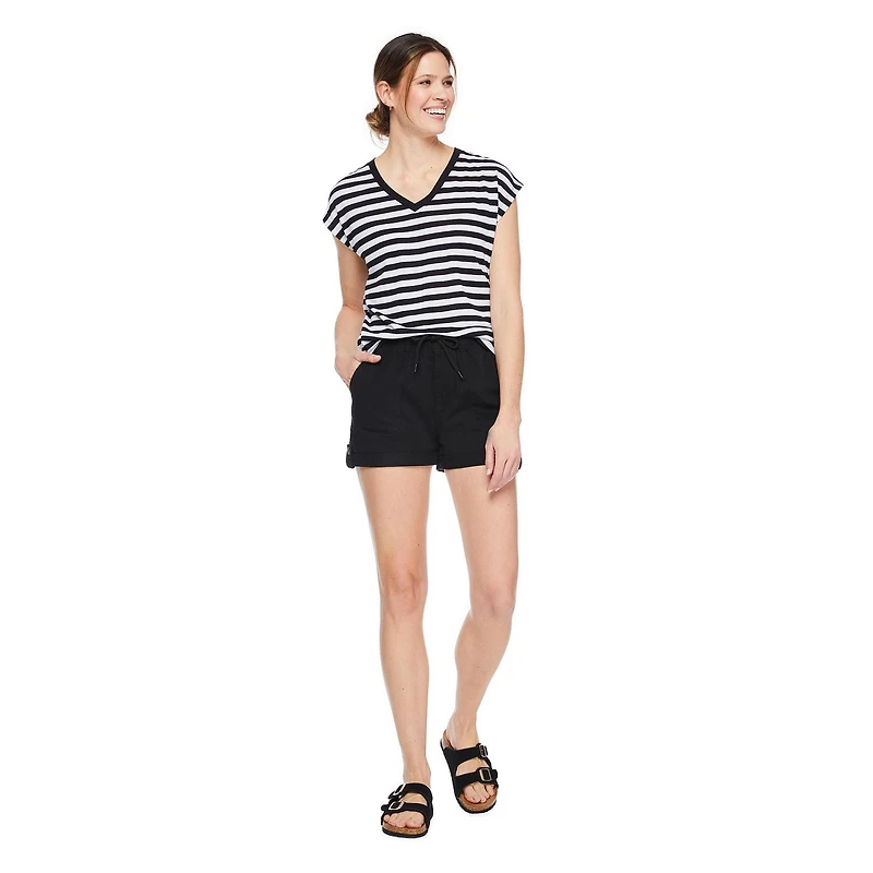 George Women's V-Neckline Dolman Tee, Sizes XS-XXL