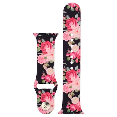 Floral Silicone Watch Strap  Elegant, Feminine & Comfortable, Silicone Watch Strap
