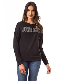 Sweatshirt Jordache à épaules tombantes avec logo pour femme