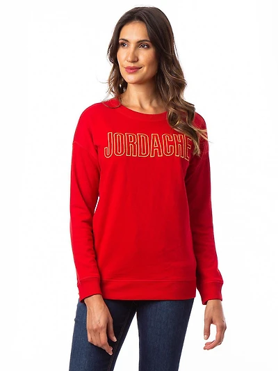 Jordache Drop Shoulder Logo Sweatshirt