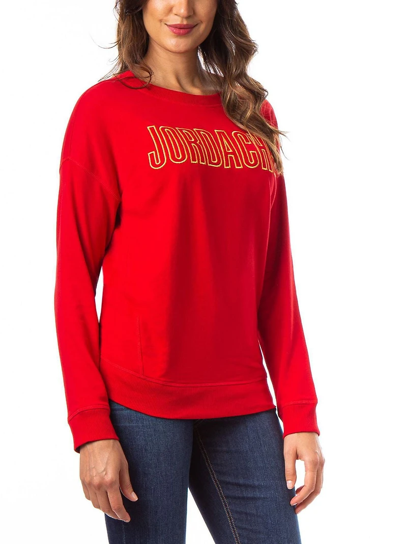 Sweat-shirt à logo Jordache à épaules tombantes