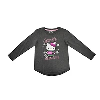 T-shirt Hello Kitty Sparkle All The Way High Low à manches longues pour fille