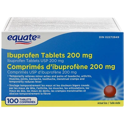 Equate Comprimés d’ibuprofène 200 mg