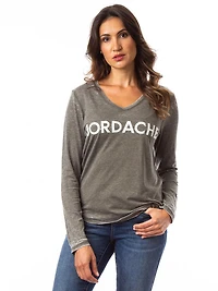 T-shirt à logo Jordache à manches longues