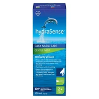 hydraSense Gentle Mist Nasal Spray, Daily Nasal Care, 100% Natural Source Seawater, Preservative-Free