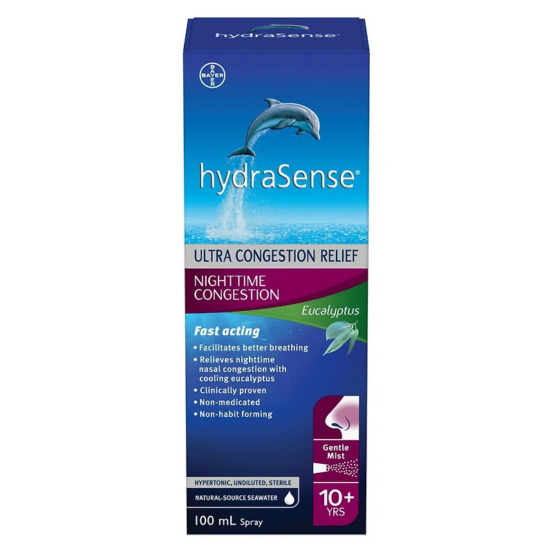 HydraSense Eucalyptus Nasal Care Spray, 100 mL