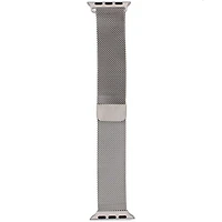 Bracelet Boucle Milanaise en Acier Inoxydable pour Apple Watch – Argent
