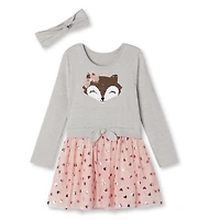 Robe enfilable avec tutu George pour bébés filles