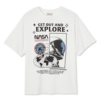 NASA Men's Drop Shoulder Tee, Sizes S-XL