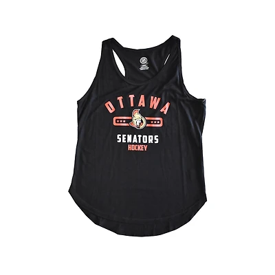 Ladies NHL Striated Secondary Ottawa Tank Top