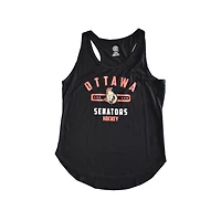 Ladies NHL Striated Secondary Ottawa Tank Top