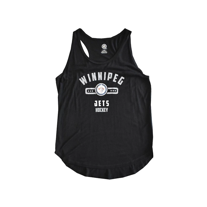 Ladies NHL Striated Secondary Winnipeg Tank Top