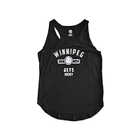 Ladies NHL Striated Secondary Winnipeg Tank Top