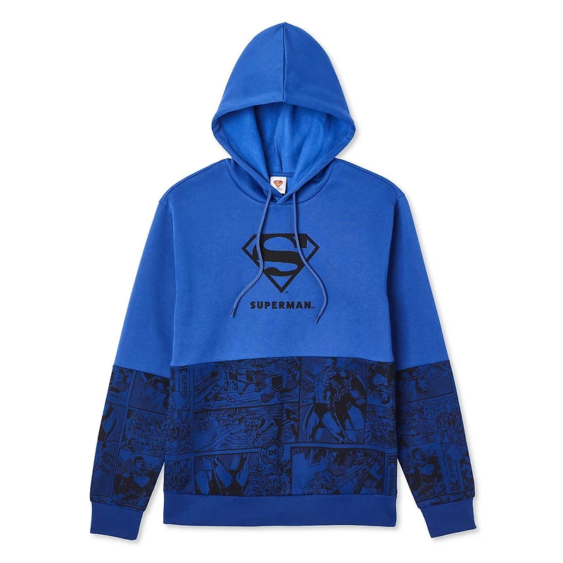 Superman Men's Fleece Hoodie, Sizes S-XL