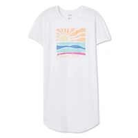 Chemise de nuit à encolure ras du cou George pour femmes