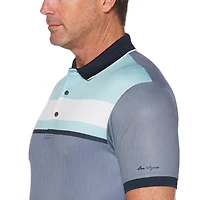 Polo de golf à manches courtes pour hommes Performance avec col et poignets côtelés