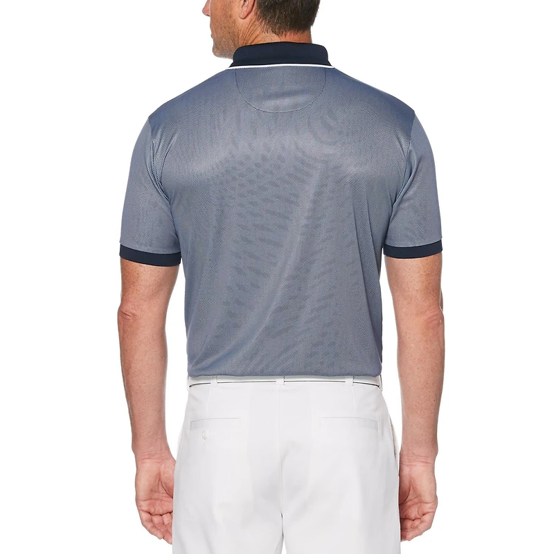 Polo de golf à manches courtes pour hommes Performance avec col et poignets côtelés