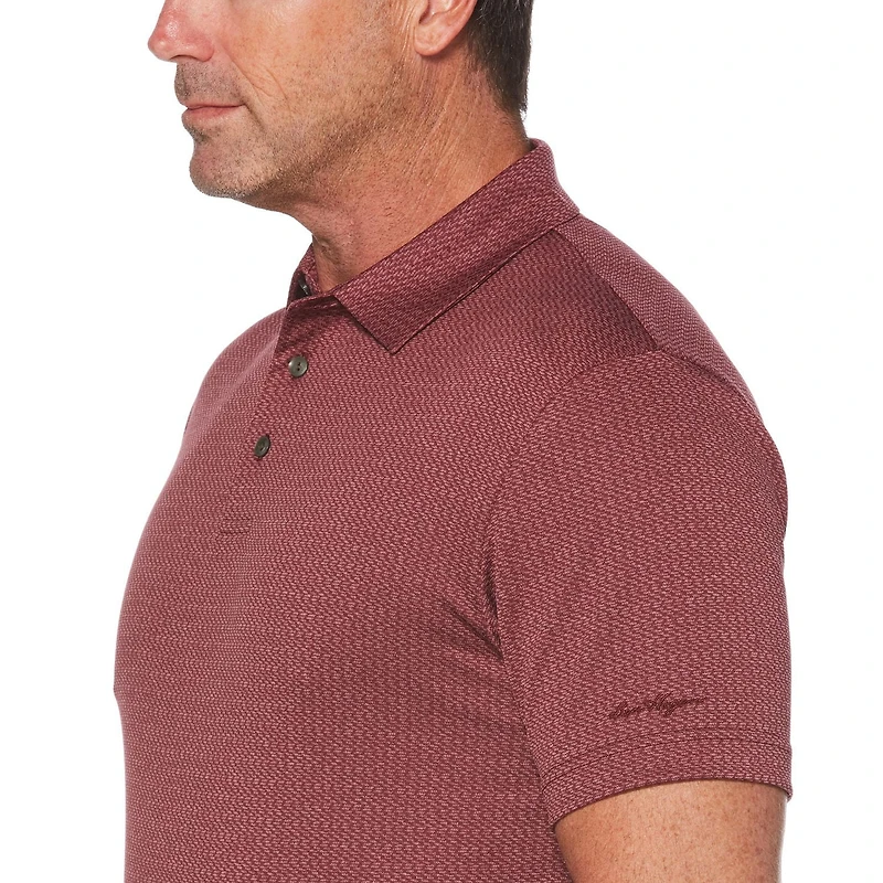 Polo manches courtes Jacquard Heather Ben Hogan Performance pour Homme