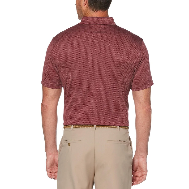 Polo manches courtes Jacquard Heather Ben Hogan Performance pour Homme