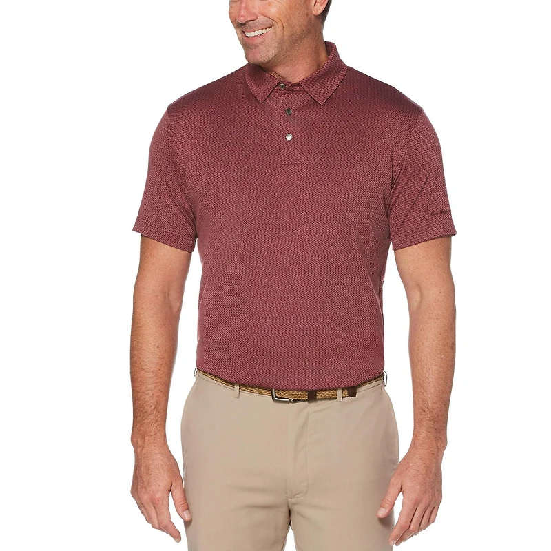 Polo manches courtes Jacquard Heather Ben Hogan Performance pour Homme