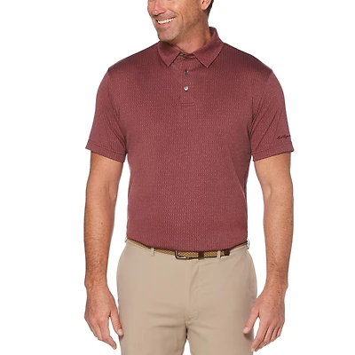 Polo manches courtes Jacquard Heather Ben Hogan Performance pour Homme