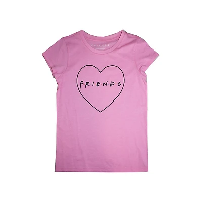 T-shirt avec cœur pour filles
