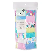 Lot de 14 caleçons en jersey George pour filles Tailles 4-14