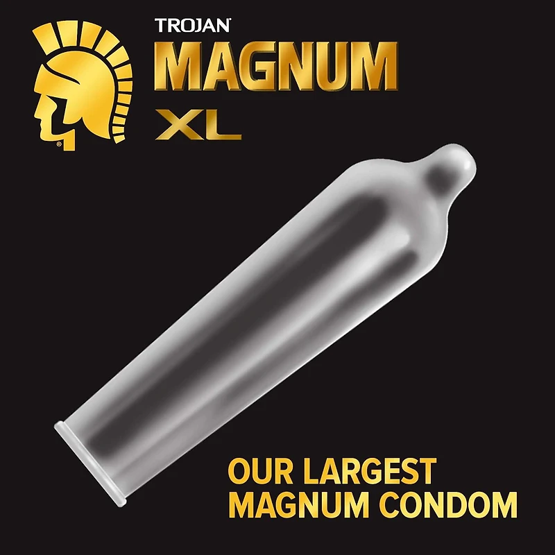 Trojan Magnum Très Grand condoms lubrifiés 12 condoms lubrifiés en latex