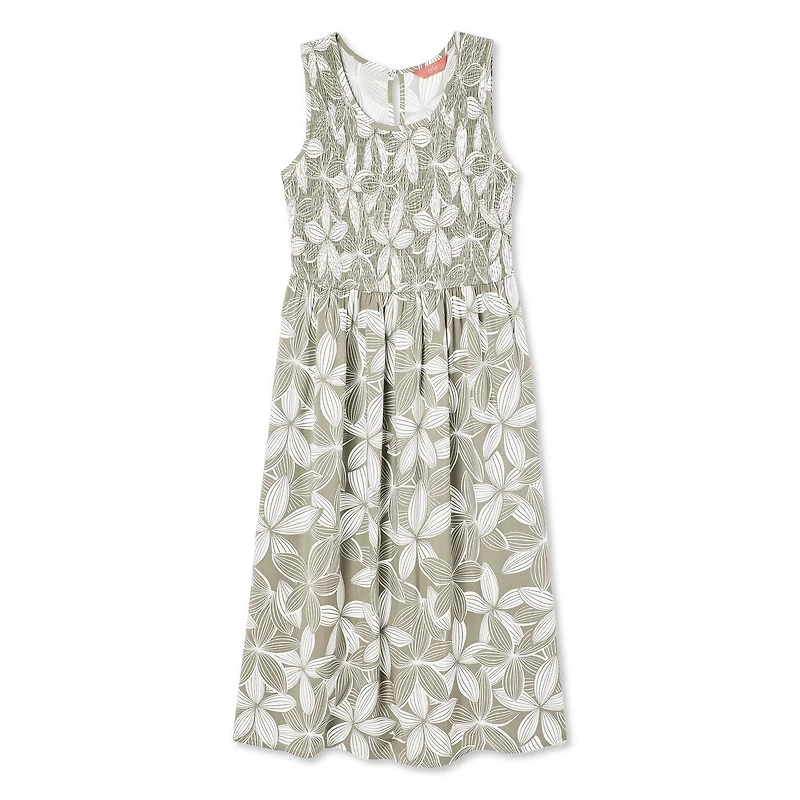 Robe sans manches à smocks Iyla pour femmes