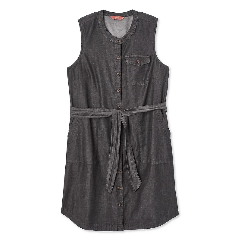 Iyla Women's Button Front Sleeveless Dress