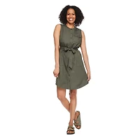 Iyla Women's Button Front Sleeveless Dress