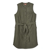 Iyla Women's Button Front Sleeveless Dress