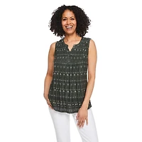 Iyla Women's Sleeveless Printed Knit Top