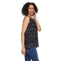 Iyla Women's Sleeveless Printed Knit Top