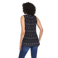 Iyla Women's Sleeveless Printed Knit Top