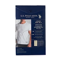 U.S. POLO ASSN. 4 Pack Crew Tees