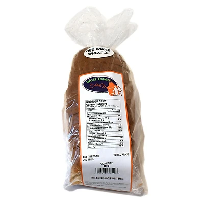 60% Whole Wheat Bread