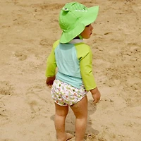 ZOOCCHINI - Baby, Toddler UPF50+ Sun Hat - Swim Hat - Aidan the Alligator