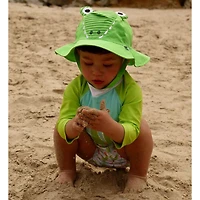 ZOOCCHINI - Baby, Toddler UPF50+ Sun Hat - Swim Hat - Aidan the Alligator