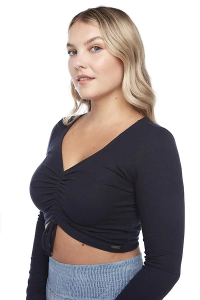 Jeaniologie ™ Top Court Femme Marine Taille P-TTG