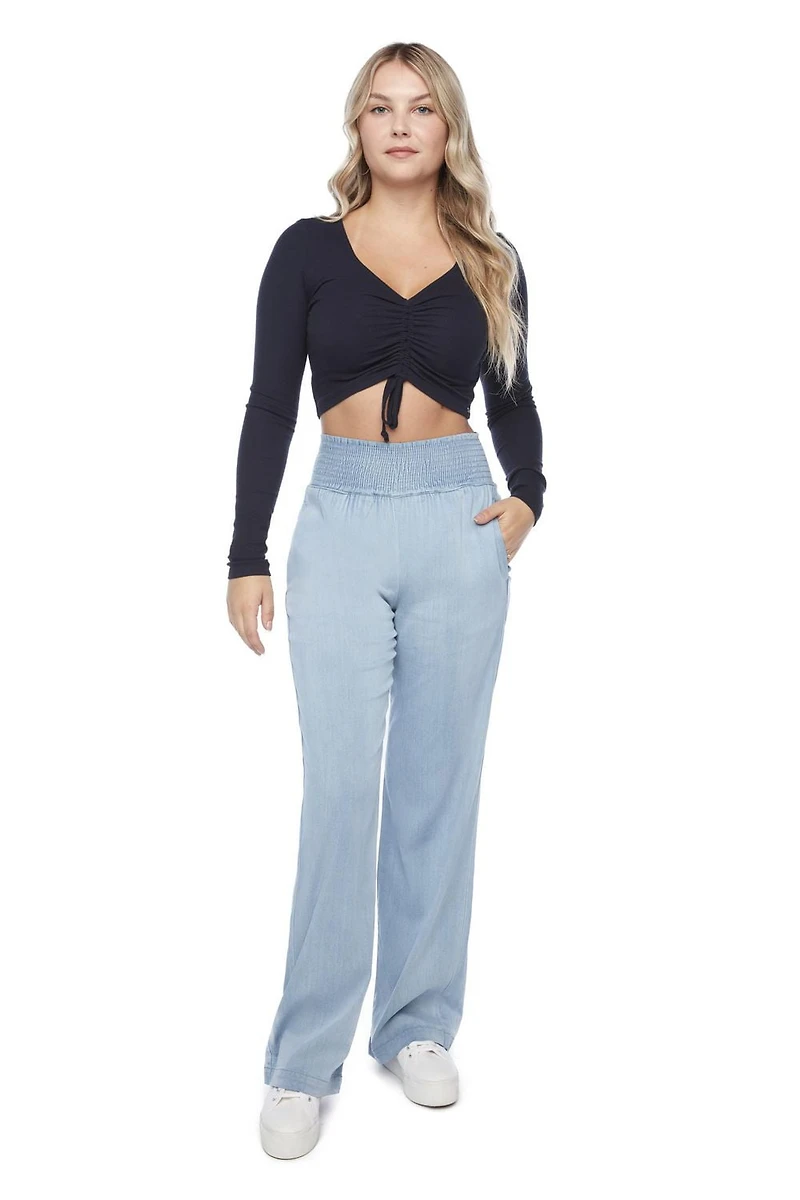 Jeaniologie ™ Top Court Femme Marine Taille P-TTG