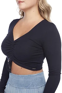 Jeaniologie ™ Top Court Femme Marine Taille P-TTG