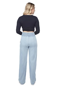 Jeaniologie ™ Top Court Femme Marine Taille P-TTG