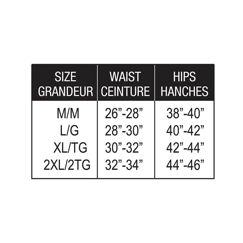 Culotte amincissante pour le ventre & les hanches Shapers de Secret® 2pk