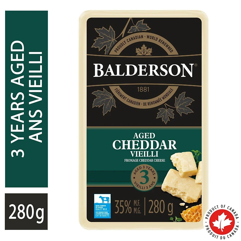 Balderson Fromage cheddar vieilli 3 ans 280g