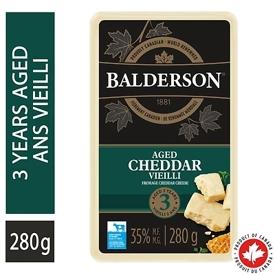 Balderson Fromage cheddar vieilli 3 ans 280g
